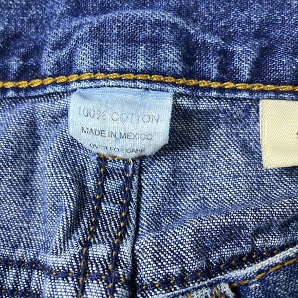 Abercrombie&Fitch Y2K Cropped Rolled Hem Jeans Size 4 Button Fly Mid Rise - Picture 6 of 14